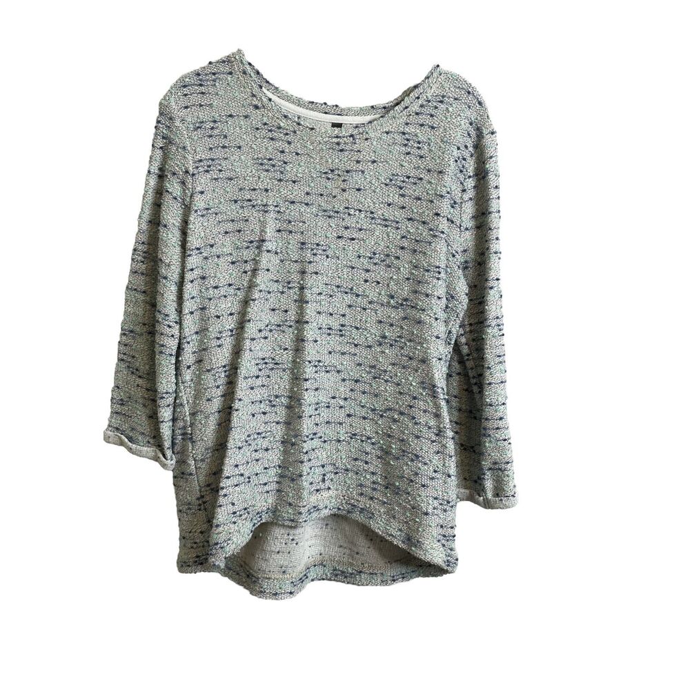 Massini Womens Hi Lo Tunic Top Size Medium Multicolor Long Sleeve